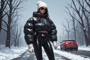 Winter Street Style: The Snowy Runway Walk