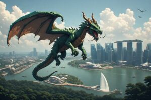 The Dragon Who Came to Singapore to Help Clean Up and Buy Bread