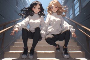 The Stair Jump Challenge: Ly and Yo Turned a Night Out Into a Workout